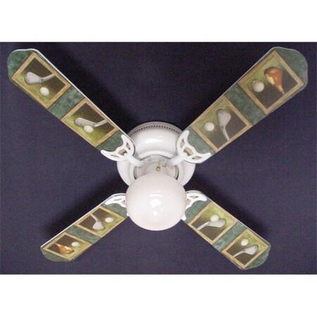 Ceiling Fan Designers Ceiling Fan Designers 42FAN-HOME-GCG New GOLF CLUBS GOLFERS GOLFING Ceiling Fan 42" 42FAN-HOME-GCG